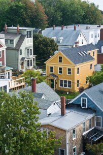 Portland Maine Rooftops on Munjoy Hill