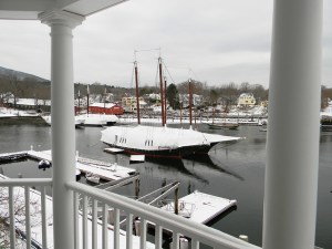 Winter View from deck Camden