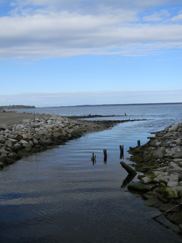 Beautiful sky over Lincolnville Beach