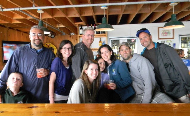 Laracy Family at Shaws - Joe Roth, Alex & Kelly Calleros, Abigail Sullivan, Deirdre O'Malley, John Sullivan, Maeve O'Malley, Ralph & Rafe Baez