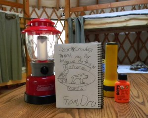 Yurt essentials and fan mail