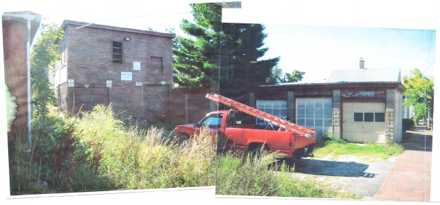 Original cinderblock walls from 1945 are recycled from the building’s humble origins as a cement one-story garage. “I like the cinder block,” says Reed. “I was told it was made right here on Munjoy Hill.”
