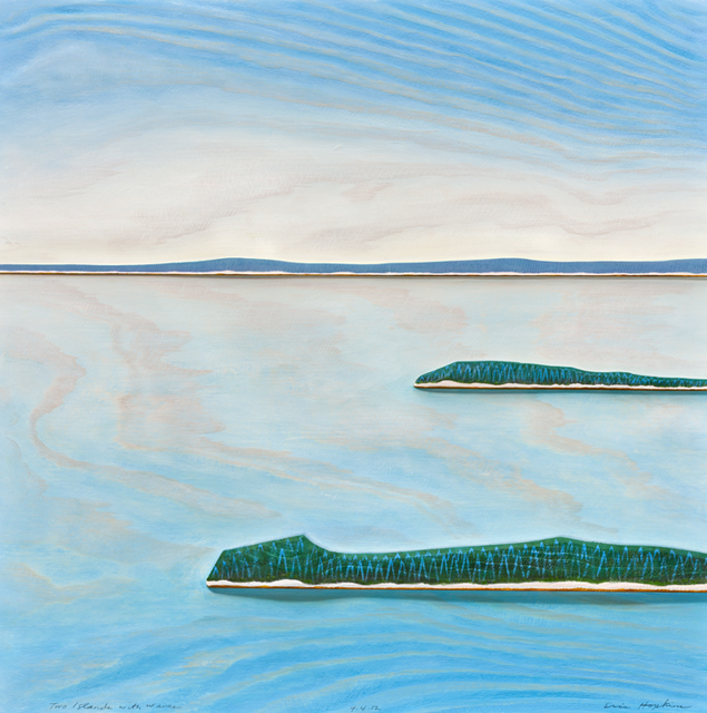Two Islands with Waves, 2012 by Eric Hopkins. Photo by William Thuss